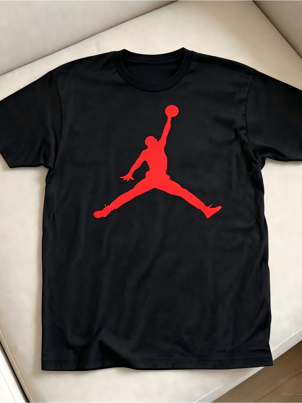 Jordan black & red flight Women Men T-shirt Unisex